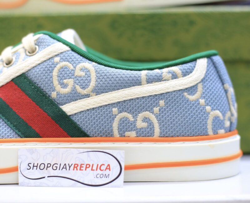 Giày Gucci Tennis 1977 Light Blue Like Auth
