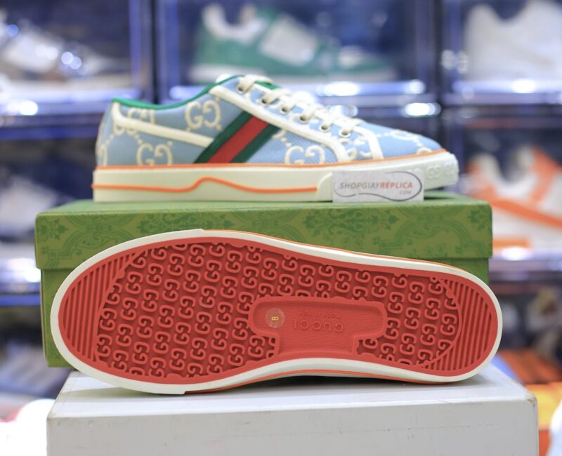 Giày Gucci Tennis 1977 Light Blue Like Auth