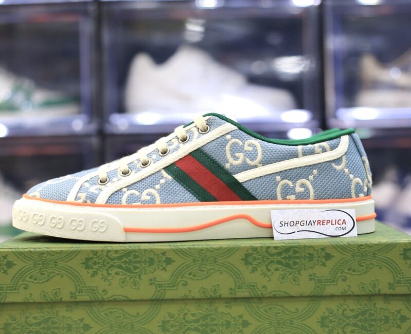 Giày Gucci Tennis 1977 Light Blue Like Auth