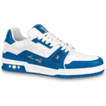 Giày Louis Vuitton Trainer #54 Signature Blue White Like Auth