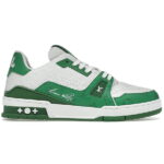 Giày Louis Vuitton Trainer #54 Signature Green White Like Auth