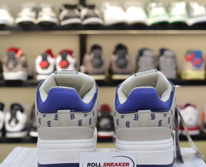 Giày MLB Chunky Liner Mid Classic Monogram Boston Red Sox L.Beige Like Auth