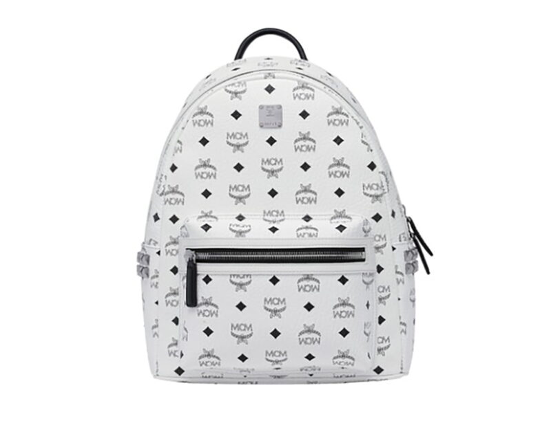 Balo MCM Stark Side Studs in Visetos White