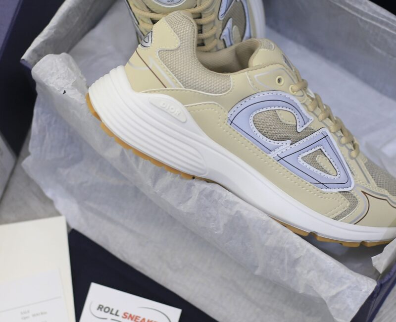 Giày Dior B30 Sneaker Cream Mesh and Technical Fabric Like Auth
