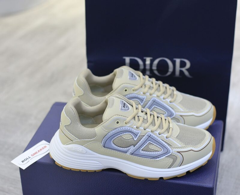 Giày Dior B30 Sneaker Cream Mesh and Technical Fabric Like Auth