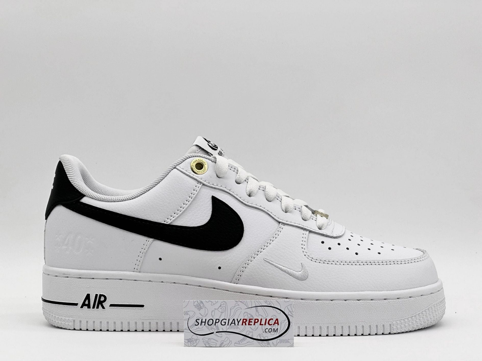 Giày Nike Air Force 1 ’07 LV8 ’40th Anniversary – White Black’ Like Auth