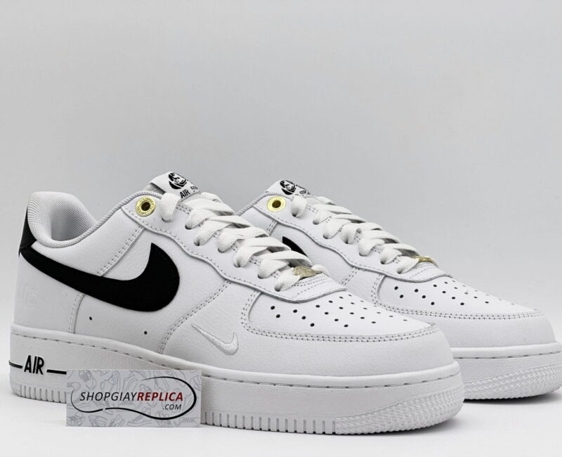 Giày Nike Air Force 1 ’07 LV8 ’40th Anniversary – White Black’ Like Auth