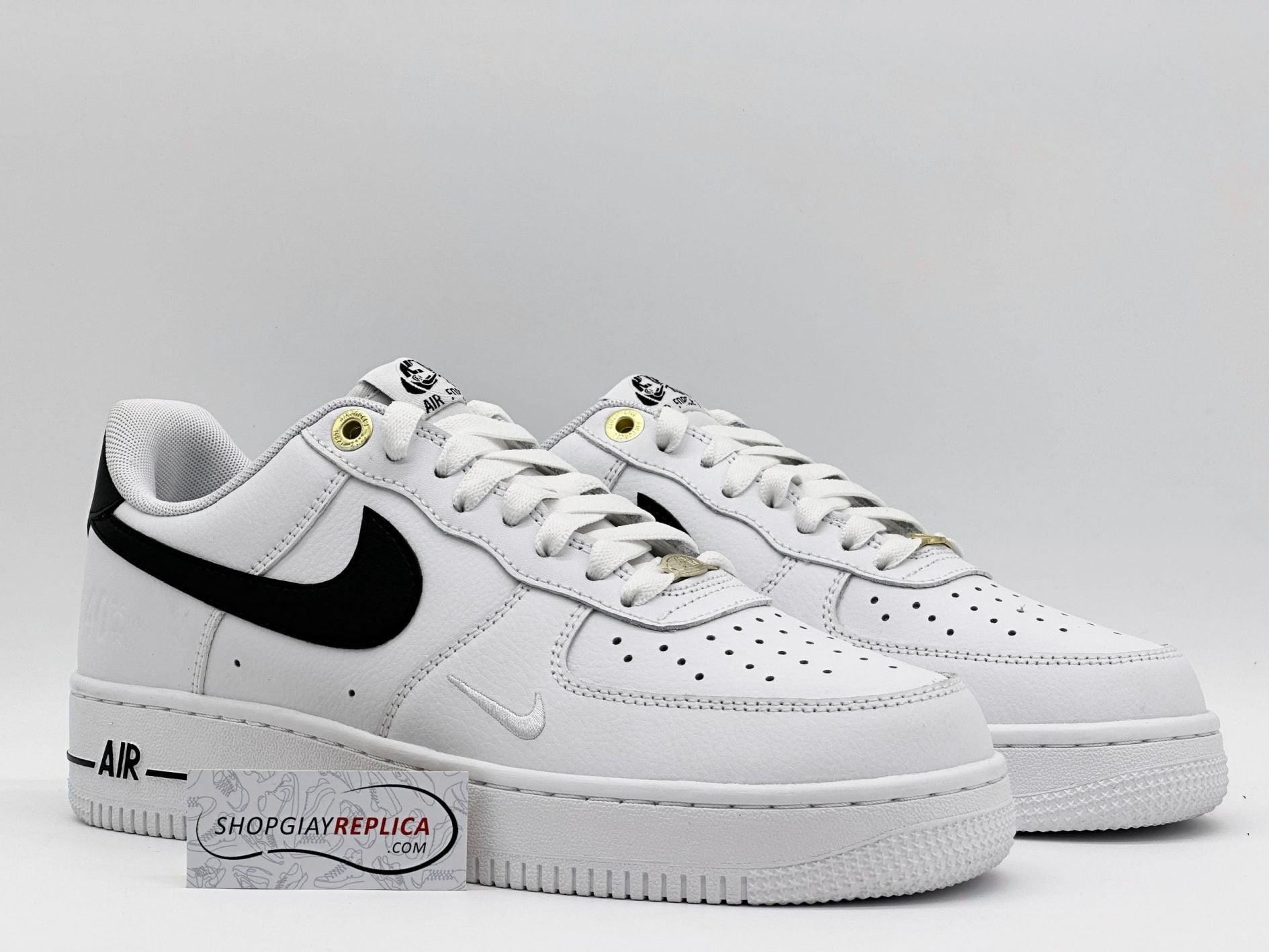 Giày Nike Air Force 1 ’07 LV8 ’40th Anniversary – White Black’ Like Auth