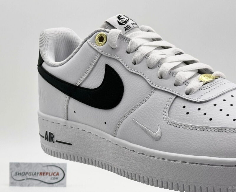 Giày Nike Air Force 1 ’07 LV8 ’40th Anniversary – White Black’ Like Auth