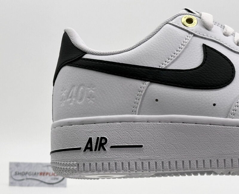 Giày Nike Air Force 1 ’07 LV8 ’40th Anniversary – White Black’ Like Auth