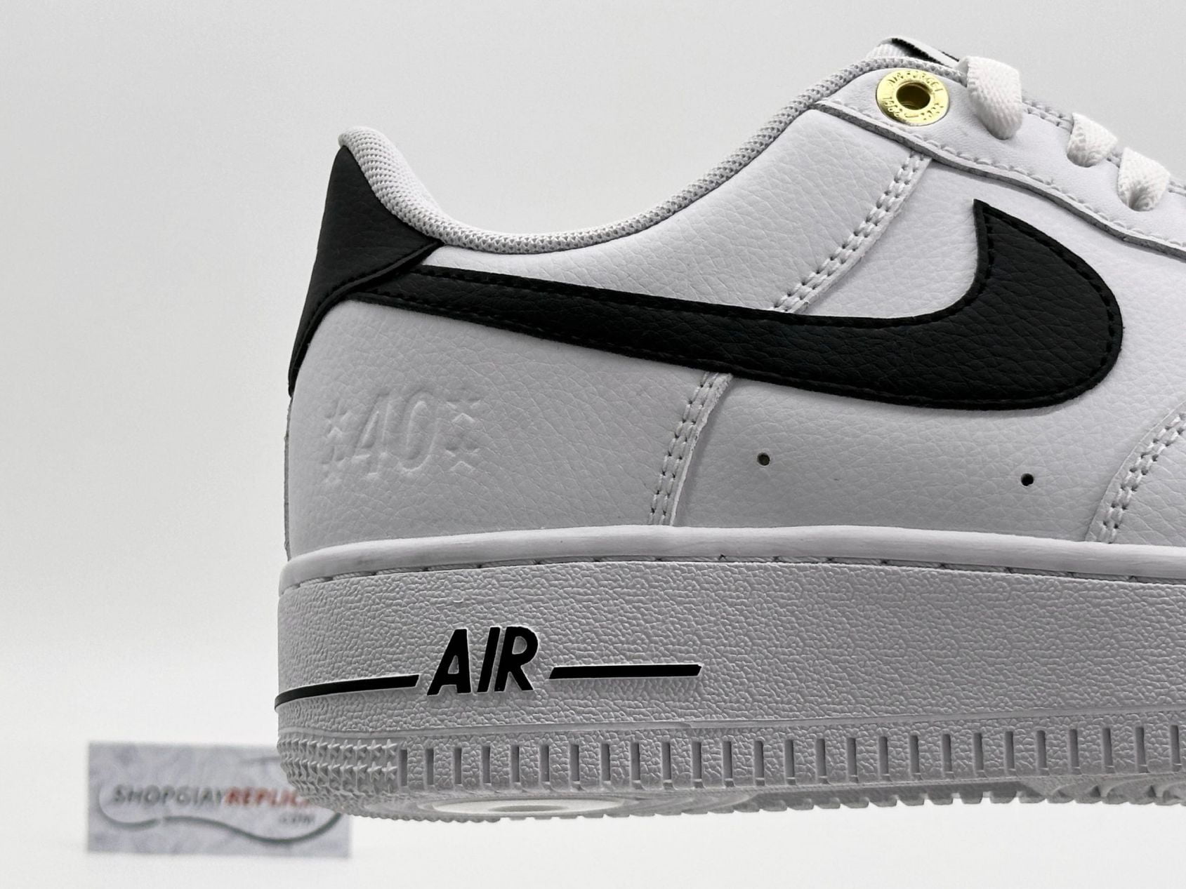 Giày Nike Air Force 1 ’07 LV8 ’40th Anniversary – White Black’ Like Auth