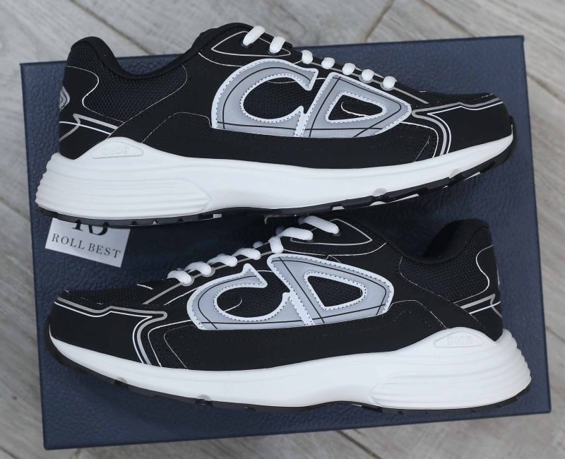 Giày Dior B30 Sneaker Black Mesh and Technical Fabric Like Auth