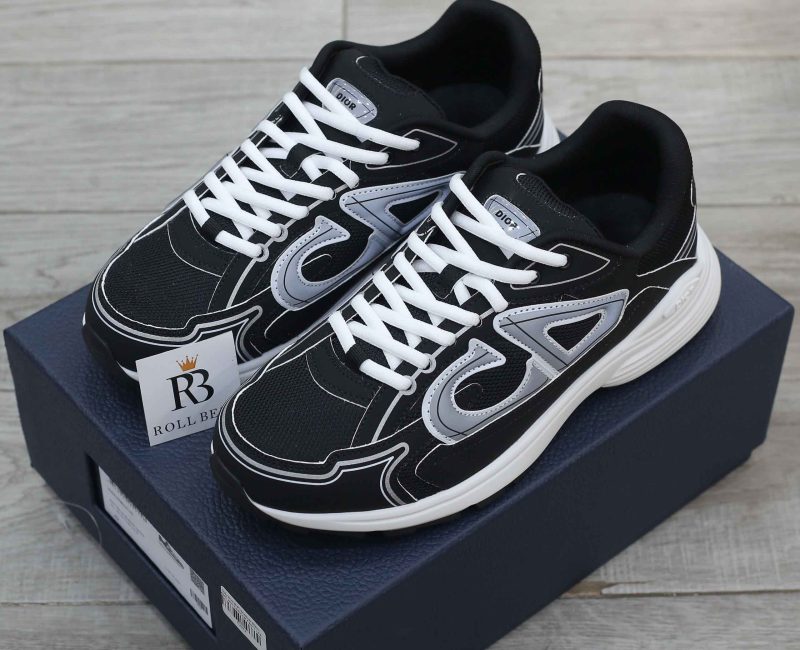 Giày Dior B30 Sneaker Black Mesh and Technical Fabric Like Auth