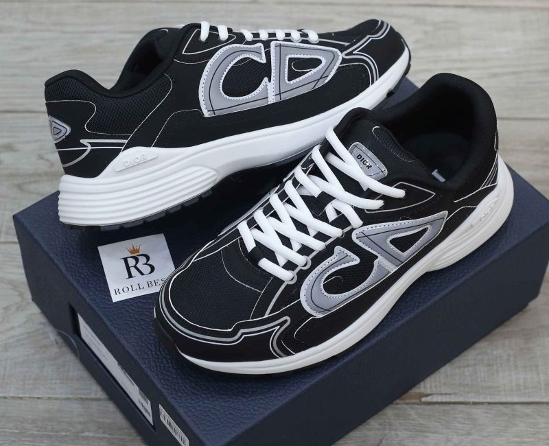 Giày Dior B30 Sneaker Black Mesh and Technical Fabric Like Auth