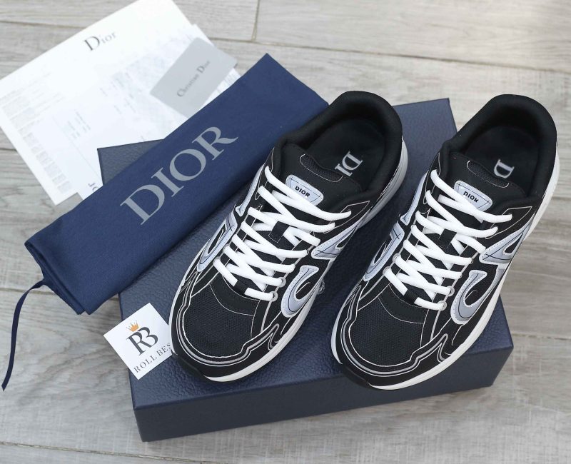 Giày Dior B30 Sneaker Black Mesh and Technical Fabric Like Auth