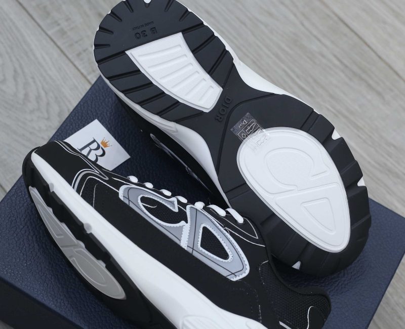 Giày Dior B30 Sneaker Black Mesh and Technical Fabric Like Auth