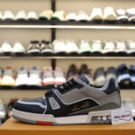 Giày Louis Vuitton Lv Trainer #54 Signature Black Grey Red Like Auth