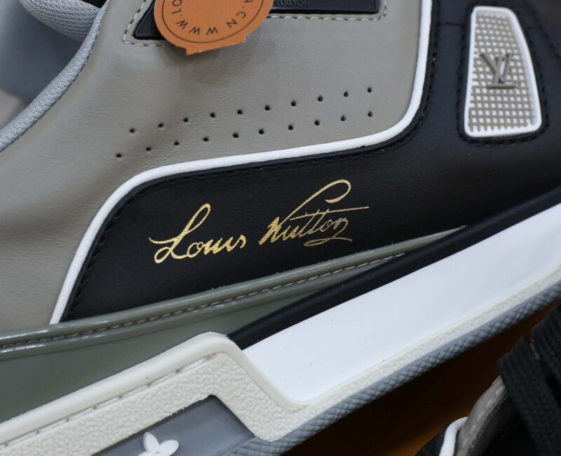 Giày Louis Vuitton Lv Trainer #54 Signature Black Grey Red Like Auth