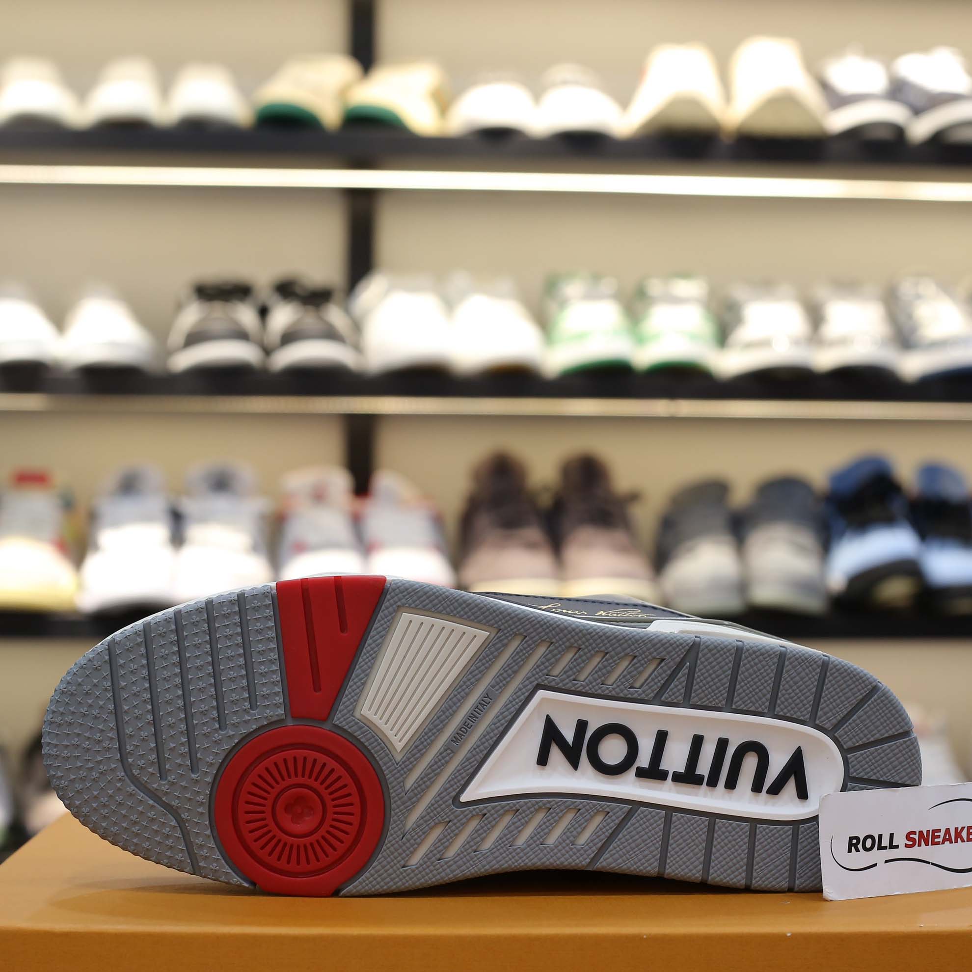 Giày Louis Vuitton Lv Trainer #54 Signature Black Grey Red Best Quality