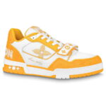 Giày Louis Vuitton Lv Trainer Monogram Vàng Yellow quai Velcro Like Auth