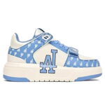 Giày MLB Chunky Liner Mid Classic Monogram LA Blue Like Auth