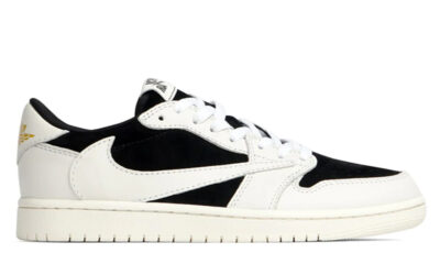 Giày Nike Air Jordan 1 Low Travis Scott Black White