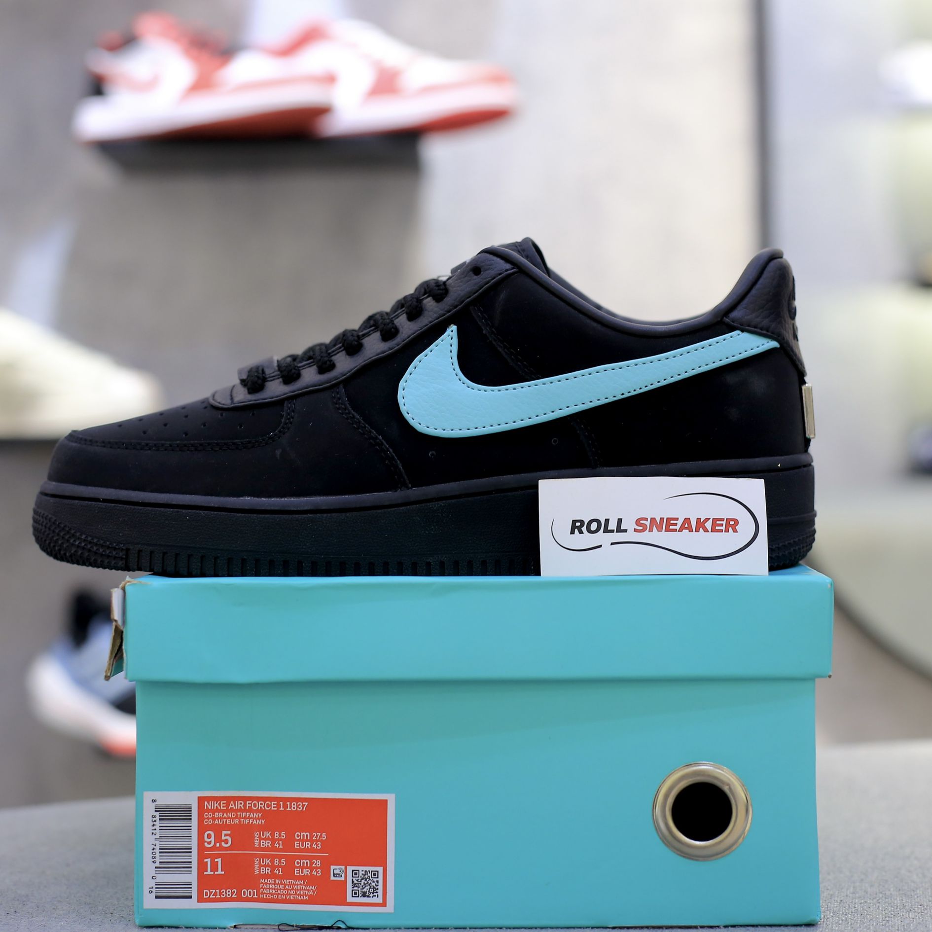Giày Nike Air Force 1 Low Tiffany Đen Xanh