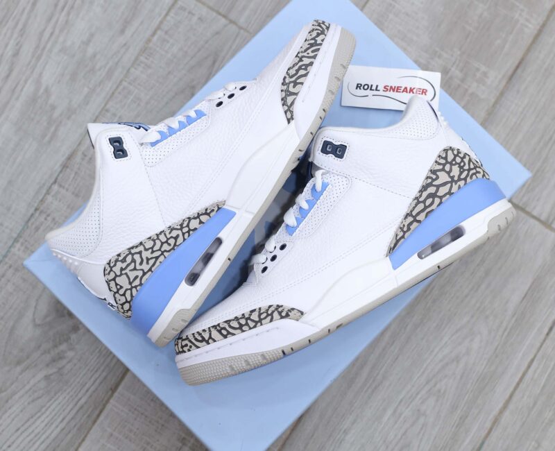Giày Nike Air Jordan 3 Retro 'UNC' Like Auth