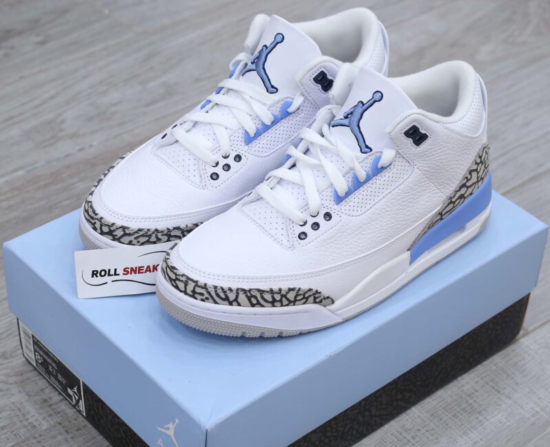 Giày Nike Air Jordan 3 Retro 'UNC' Like Auth