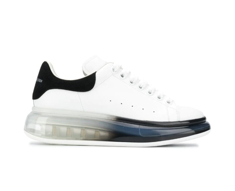 Giày Alexander Mcqueen Đế Hơi Gót Đen Like Auth