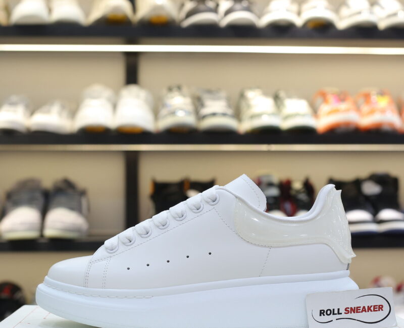 Giày Alexander Mcqueen Gót Trắng Trong Like Auth