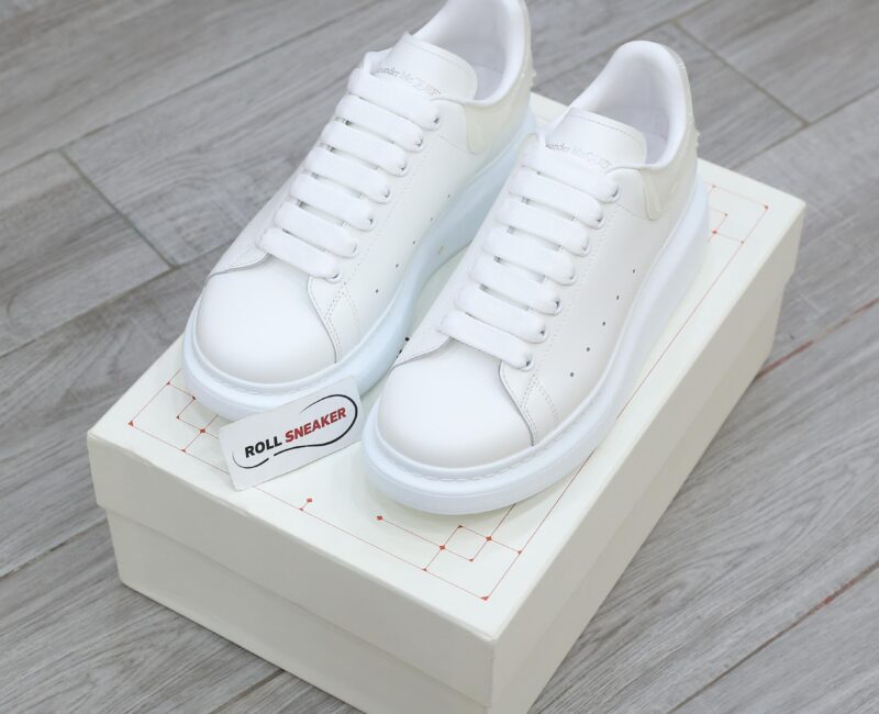Giày Alexander Mcqueen Gót Trắng Trong Like Auth