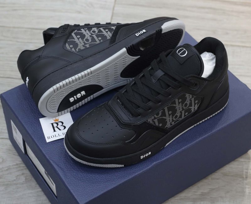 Giày Dior B27 Low Black họa tiết Dior Oblique Galaxy Like Auth
