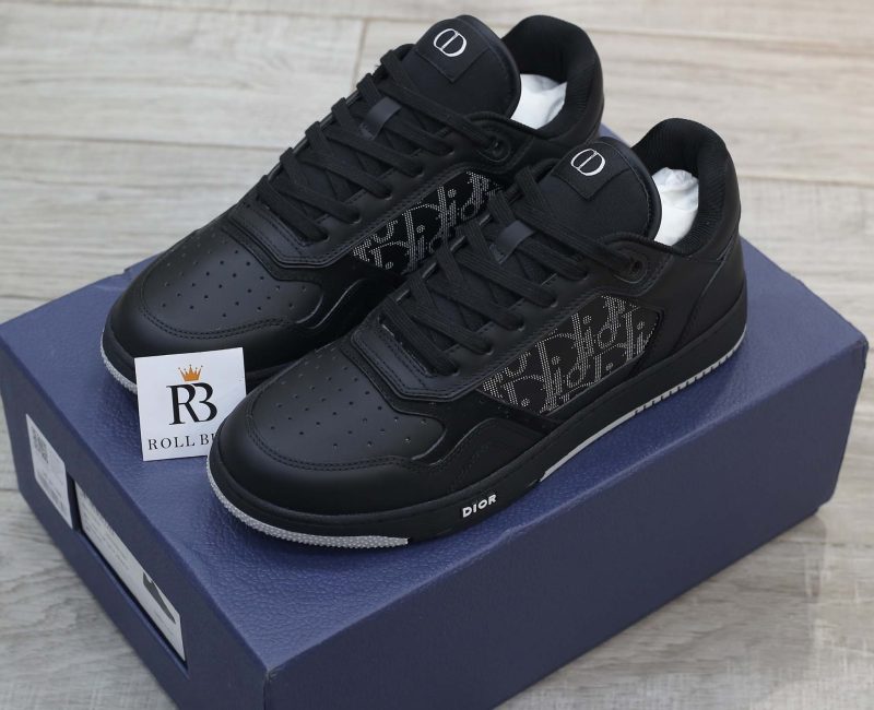 Giày Dior B27 Low Black họa tiết Dior Oblique Galaxy Like Auth