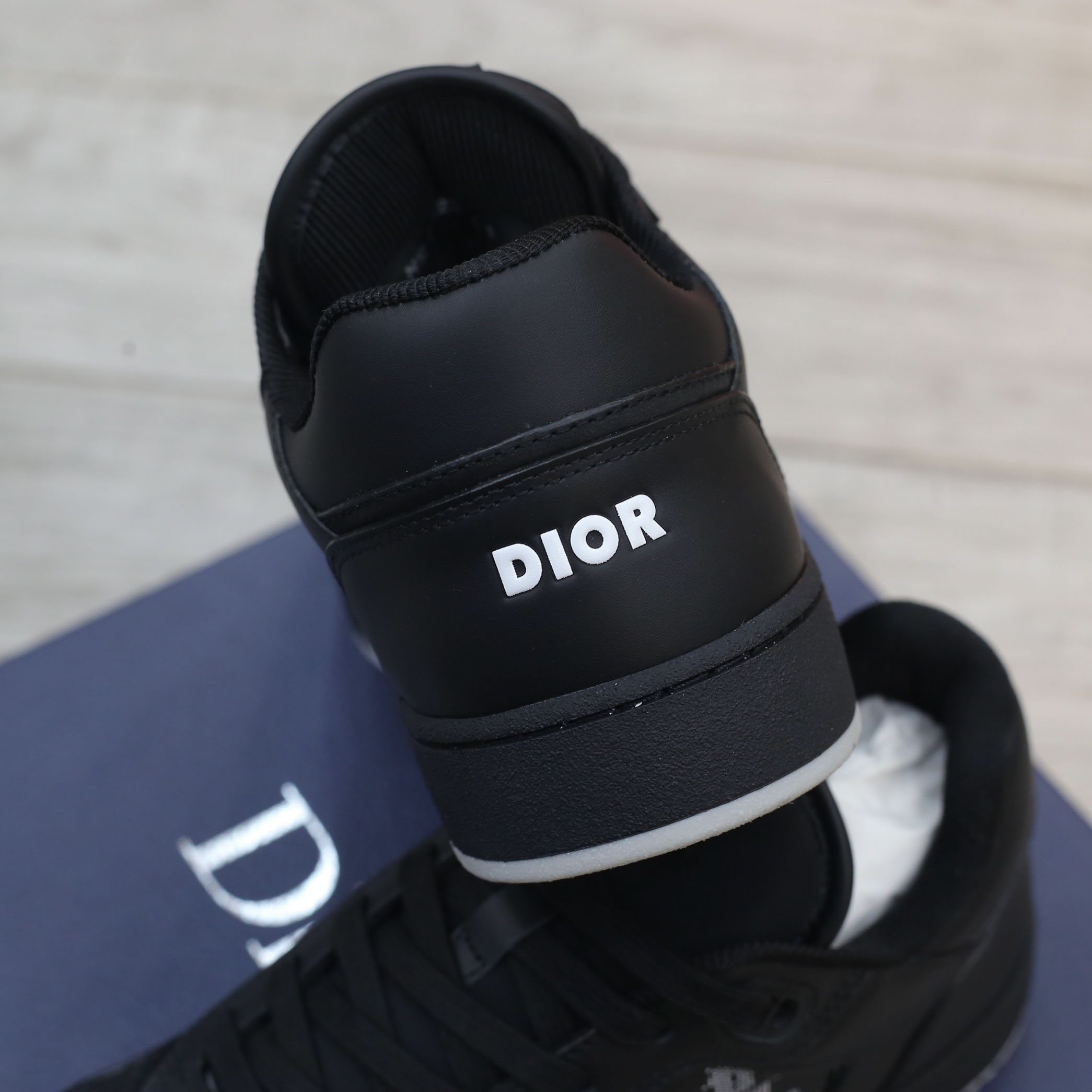 Giày Dior B27 Low Black họa tiết Dior Oblique Galaxy Like Auth