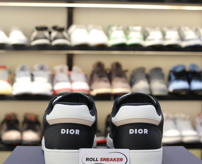 Giày Dior B27 Low Black White Beige họa tiết Dior Oblique Galaxy