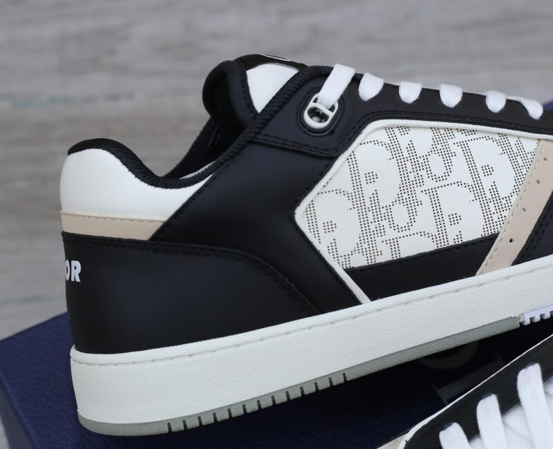Giày Dior B27 Low Black White Beige họa tiết Dior Oblique Galaxy