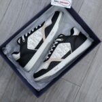 Giày Dior B27 Low Black White Beige họa tiết Dior Oblique Galaxy Like Auth