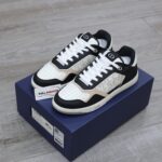 Giày Dior B27 Low Black White Beige họa tiết Dior Oblique Galaxy Like Auth