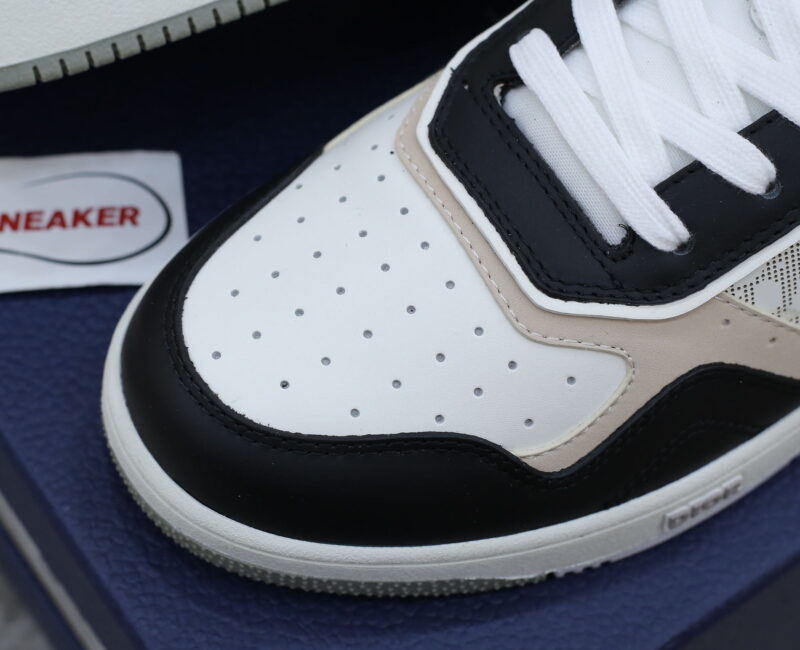 Giày Dior B27 Low Black White Beige họa tiết Dior Oblique Galaxy Like Auth