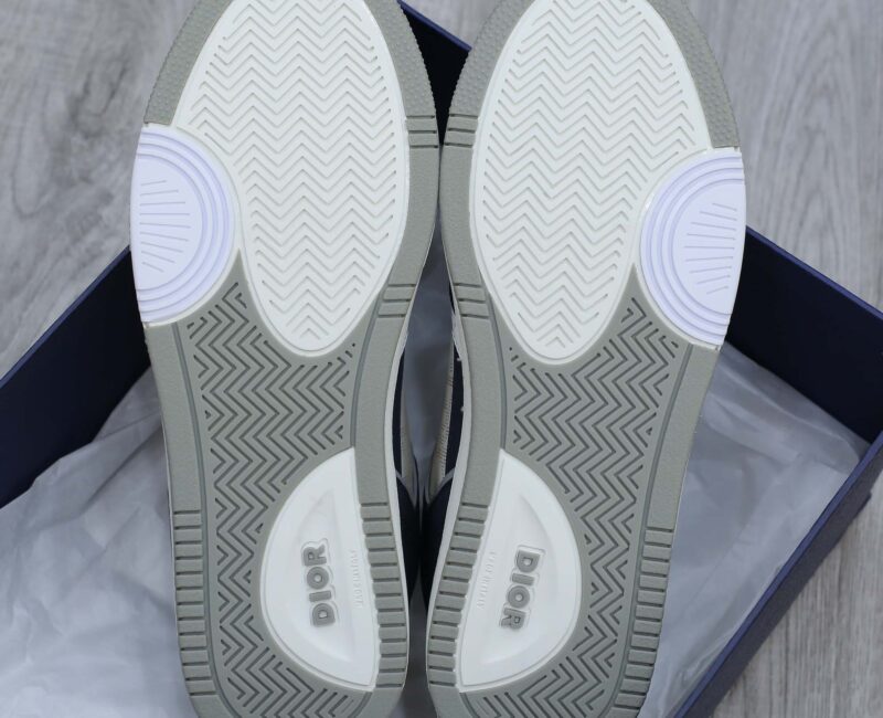 Giày Dior B27 Low Deep Blue and White họa tiết da Dior Oblique Galaxy Like Auth
