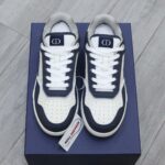 Giày Dior B27 Low Deep Blue and White họa tiết da Dior Oblique Galaxy Like Auth