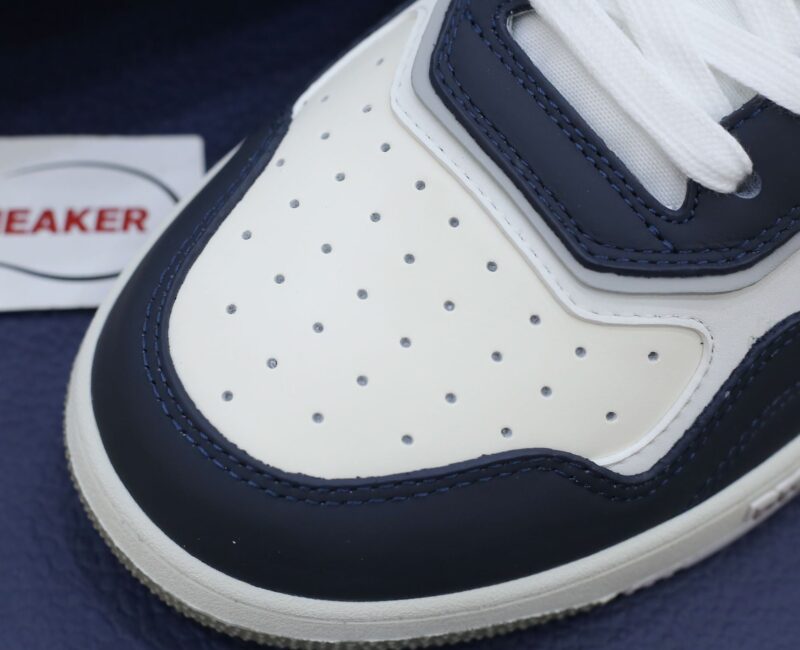 Giày Dior B27 Low Deep Blue and White họa tiết da Dior Oblique Galaxy Like Auth