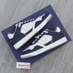 Giày Dior B27 Low Deep Blue and White họa tiết da Dior Oblique Galaxy Like Auth