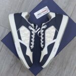 Giày Dior B27 Low Deep Blue and White họa tiết da Dior Oblique Galaxy Like Auth