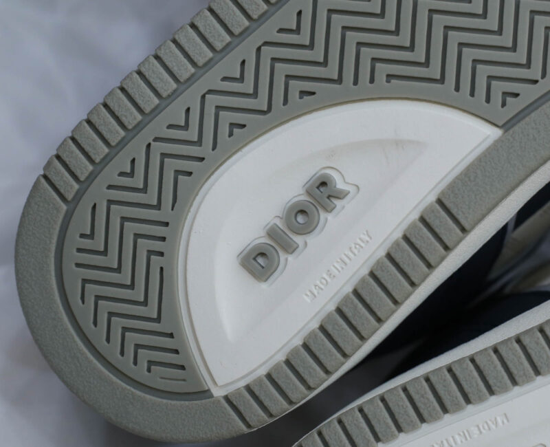 Giày Dior B27 Low Deep Blue and White họa tiết da Dior Oblique Galaxy Like Auth