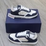 Giày Dior B27 Low Deep Blue and White họa tiết da Dior Oblique Galaxy Like Auth
