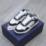 Giày Dior B27 Low Deep Blue and White họa tiết da Dior Oblique Galaxy Like Auth