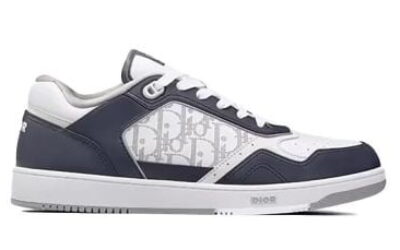 Giày Dior B27 Low Deep Blue and White họa tiết da Dior Oblique Galaxy Like Auth
