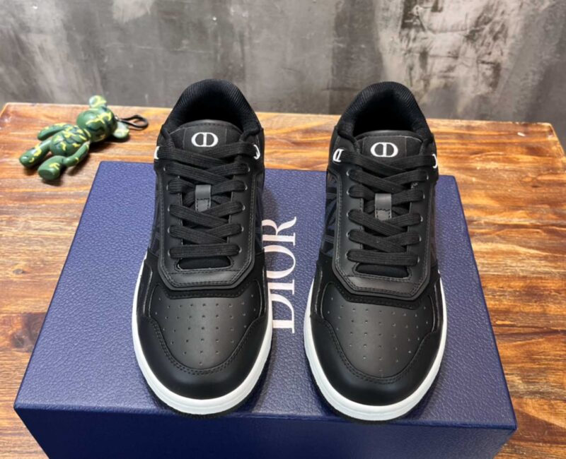Giày Dior B27 Low Dior Black họa tiết CD Diamond Canvas Like Auth